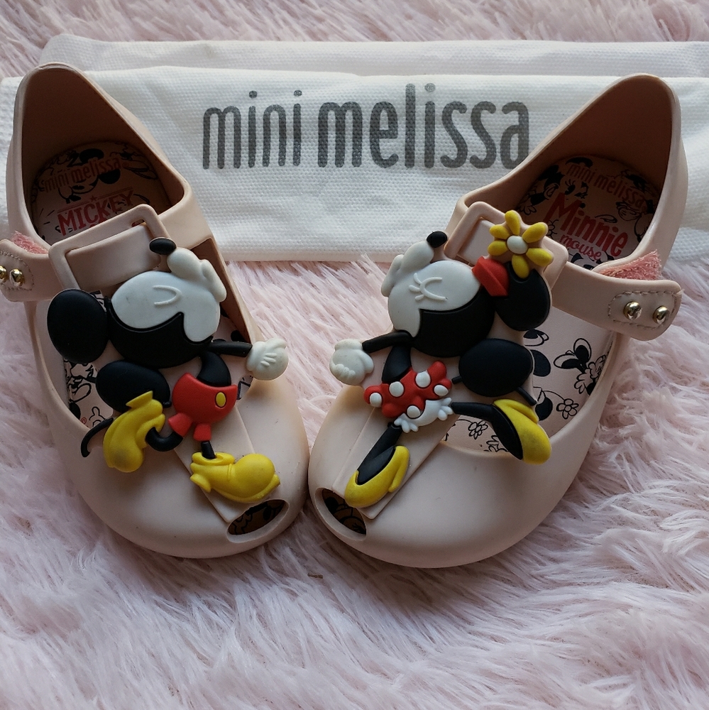 Mini Melissa toddler Disney shoes size 7